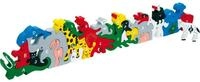Legler Puzzle Small foot 2841 - Steckpuzzle, Buchstaben- und Zahlentiere,...
