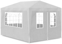 vidaXL Partyzelt, Pavillon 3x4 m Wei&szlig;