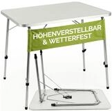 Casaria Campingtisch (1-St), Klappbar H&ouml;henverstellbar 80x55cm Camping...