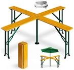 Casaria Stehtisch Quattro (1-St), Quattro XXL Klappbar Stehtisch Biertisch Bartisch