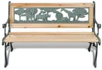 vidaXL Gartenbank, Kinder-Outdoor Bank 84 cm Holz