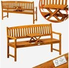 Casaria Bank Picknick, Wetterfest Holz FSC&reg; 480kg Belastbar Garten Holzbank