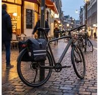 racktime Fahrradtasche Racktime System Doppeltasche Vida schwarz grau Gr&ouml;&szlig;e