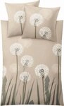 Kleine Wolke Bettw&auml;sche Belfiore, Mako-Satin, 2 teilig, mit Pusteblumen