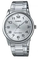 CASIO Luxusuhr Herren Analog Quarz Uhr mit Edelstahl Armband MTP-V001D-7