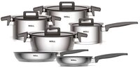 WOLL Topf-Set Concept, Edelstahl 18/10 (Set, 10-tlg., Kochtopf 20/24cm, Bratentopf