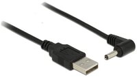 Delock Delock USB-Stromkabel USB-A Stecker, DC Stecker 3,5 mm 1.50 m Schwar
