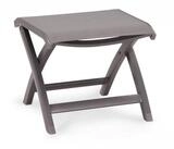 Barths Gartenlounge-Hocker Outdoor Hocker 2er Set &bdquo;Larino&ldquo; Anthrazit Aluminium