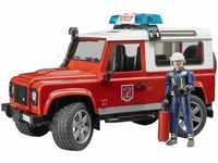 Bruder Land Rover Defender Station Wagon Feuerwehr-Einsatzfahrzeug mit...