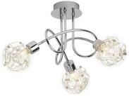 Brilliant Deckenleuchte Joya, ohne Leuchtmittel, Deckenlampe 3flg chrom