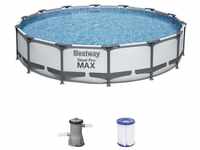 Bestway Steel Pro Max Frame Pool-Set 427 x 84 cm mit Filterpumpe (56595)