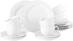 Geschirr-Set SELTMANN WEIDEN "Kaffeeservice Rondo/Liane 18er Set wei&szlig;", wei&szlig;, 18,