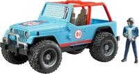 Bruder&reg; Spielzeug-Auto Jeep Cross Country Racer blau 30 cm mit Rennfahrer...