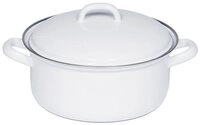 Riess Kasserolle Classic Weiss, Classic Wei&szlig; 16 cm / 1,0 L - Emaille