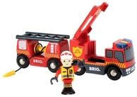 BRIO&reg; Spielzeug-Auto BRIO World World Feuerwehr-Leiterfahrzeug, (3-tlg)