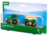 BRIO® Spielzeug-Traktor Traktor mit Holz-Anhänger