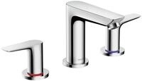 hansgrohe Waschtischarmatur Talis E 150 3-Loch mit Zugstangen-Ablaufgarnitur