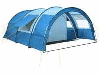 CampFeuer Tunnelzelt Zelt Multi für 4 Personen, Blau / Hellbau, 5000 mm