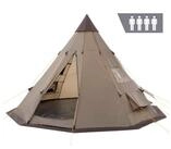 CampFeuer Tipi-Zelt Tipi Zelt Spirit f&uuml;r 4 Personen, 3000 mm Wassers&auml;ule, Braun,