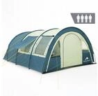 CampFeuer Tunnelzelt Zelt Multi f&uuml;r 4 Personen, Blau / Sand, Tunnelzelt mit...
