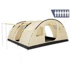 CampFeuer Tunnelzelt Zelt Caza f&uuml;r 6 Personen, Beige/Sand, XXL Tunnelzelt mit