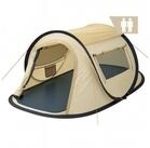 CampFeuer Wurfzelt Zelt Quiki f&uuml;r 2 Personen, Creme / Beige, Wurfzelt Aufbau...