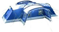 Skandika Kuppelzelt Nimbus 12 Gruppenzelt, Campingzelt mit 3 Schlafkabinen, Personen: