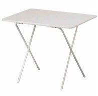 MFG Freizeitm&ouml;bel Gartentisch Scherentisch 60x80 cm, wei&szlig; mit Scherengestell