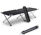 Kronenburg Faltbett XXL - Campingbett klappbar 210 x 82 x 45cm Belastbarkeit bis 200