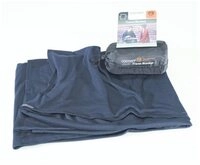 Cocoon H&uuml;ttenschlafsack COCOON Reisedecke Merino Wolle / Seide graphite blue
