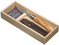 Opinel Universalmesser Opinel Geschenkset, Olivenholz Slim Messer + Holzbox