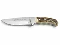 PUMA IP Survival Knife Outdoor Messer Hirschhorngriff Lederscheide braun