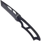 Haller Messer Taschenmesser Haller Neck Knife mit Tanto-Klinge, schwarz