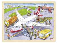 Goki Einlegepuzzle Flughafen