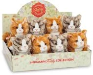 Tierkuscheltier Katzen 2-farbig sortiert 18 cm Hinweis: Ausf&uuml;hrung nicht w&auml;hlbar.