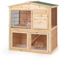 lionto Kleintierstall, zweist&ouml;ckiger Kaninchenstall aus Tannenholz, 98x54x100...