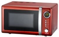 MELISSA Mikrowelle, 20 l, kompaktes Retro-Design, LED-Display, 700W - 5 Stufen &