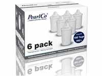PearlCo Kalk- und Wasserfilter Filterkartuschen Universal Pack 6 passend für...