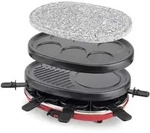 H.Koenig Raclette RP-412 mit wechselbaren Pletten, hei&szlig;er Stein, 8