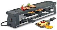Spring Raclette Raclette f&uuml;r 4 55x12x11 cm Compact schwarz, Edelstahl mit