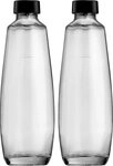 SodaStream Wassersprudler Flasche DuoPack, (Set, 2-tlg), 1L Glasflache,