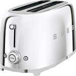 Smeg Toaster TSF02SSEU, 2 lange Schlitze, f&uuml;r 2 Scheiben, 1500 W