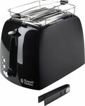 RUSSELL HOBBS Toaster 22601-56 Textures Plus, 2 kurze Schlitze, f&uuml;r 2...