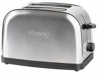 H.Koenig Toaster TOS7 für 2 Scheiben Toast, 850 W
