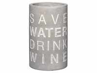 Räder Design Weinkühler Vino Beton Weinkühler "Save water drink wine",...