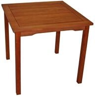 DEGAMO Gartentisch LAGO (1-St), quadratisch 75x75cm, Holz Eukalyptus ge&ouml;lt