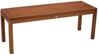 DEGAMO Hockerbank SOLO (1 St), 2-sitzer 120cm, Holz Eukalyptus ge&ouml;lt, Innen und