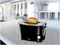 Domo Toaster, 2 kurze Schlitze, für Toastbrot, 850 W, kleine Toastmaschine 2...