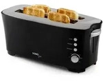 Domo Toaster, 2 lange Schlitze, f&uuml;r Toastbrot, 1350 W, Toastmaschine schmal 2...