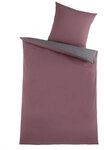 Optidream Bettw&auml;sche Set Renforc&eacute; 135x200 Baumwolle Rosenholz-Anthrazit rosa,